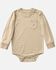 Image #1 - Carhartt Infant Boys' Solid Long Sleeve Snap Onesie, Brown, hi-res