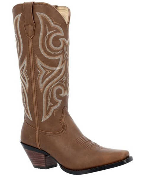 Image #1 - Durango Women's Crush Western Boots - Snip Toe, Brown, hi-res