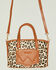 Image #3 - Wrangler Women's Boot Barn Exclusive Leopard Print Handbag, Brown, hi-res