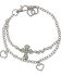 Shyanne Women's Cross and Hearts Boot Bracelet, Silver, hi-res