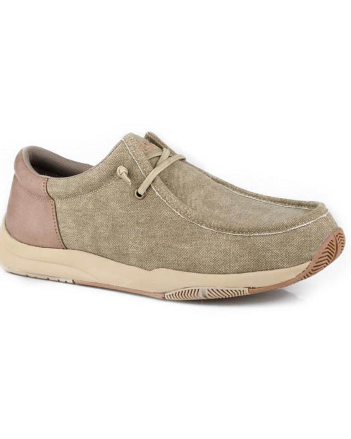 Image #1 - Roper Men's Clearcut Low Casual Shoes - Moc Toe, Tan, hi-res