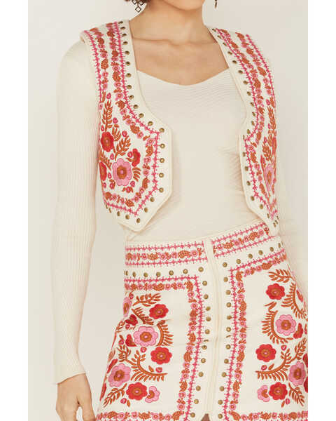 Image #3 - Spell Women's Remi Floral Embroidered Vest , , hi-res