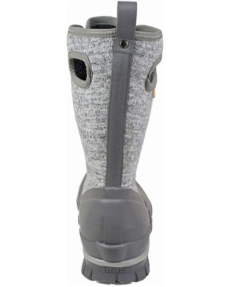 Bogs Women S Grey Crandal Lace Up Winter Boots Round Toe Sheplers