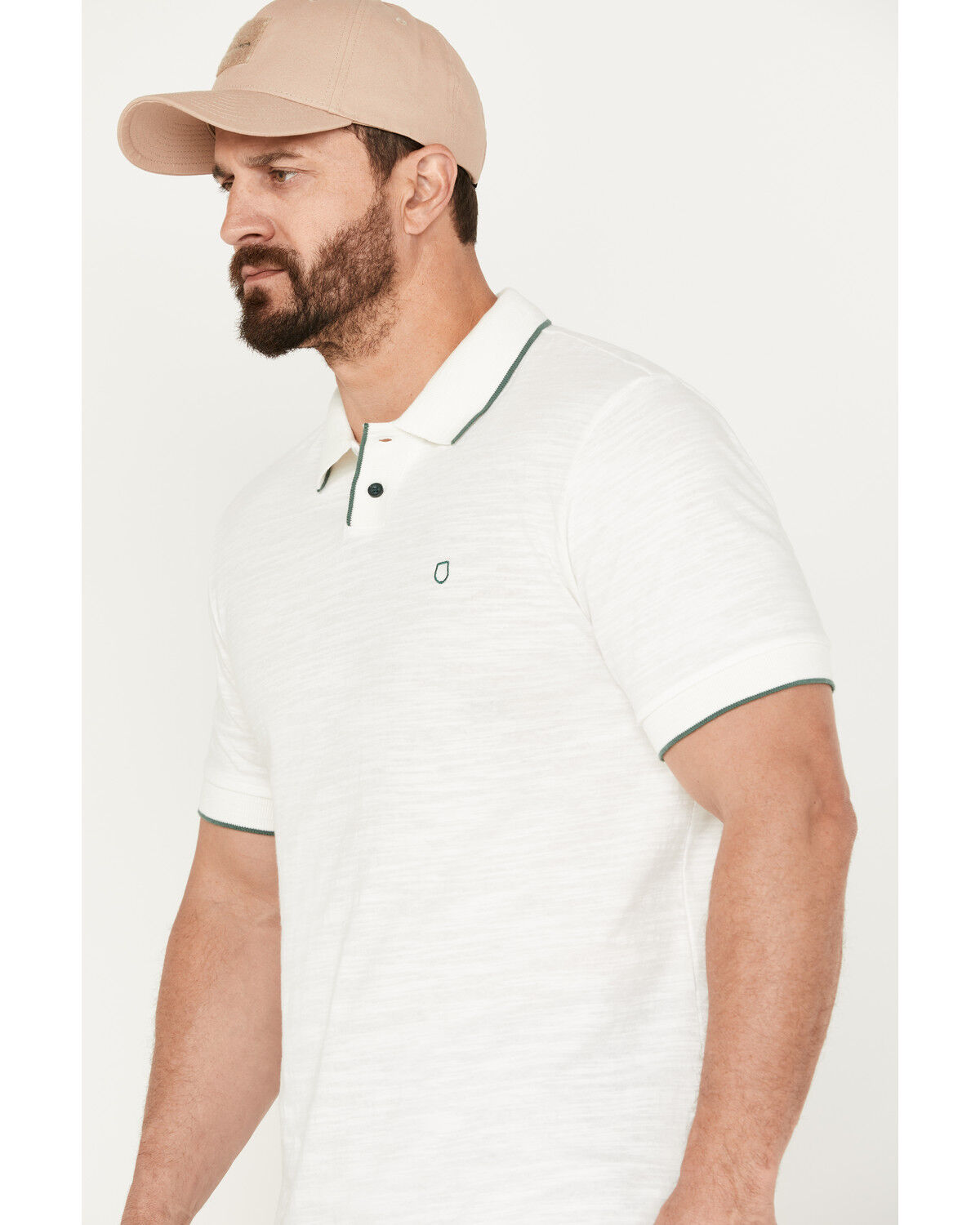 Image #2 - Brixton Men's Proper Polo, Off White, hi-res