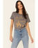 Image #2 - Bandit Brand Women's On The Trail Graphic Short Sleeve Tee , Charcoal, hi-res