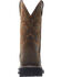 Image #7 - Wolverine Men's Rancher Wellington Work Boots - Broad Square Toe, Dark Brown, hi-res