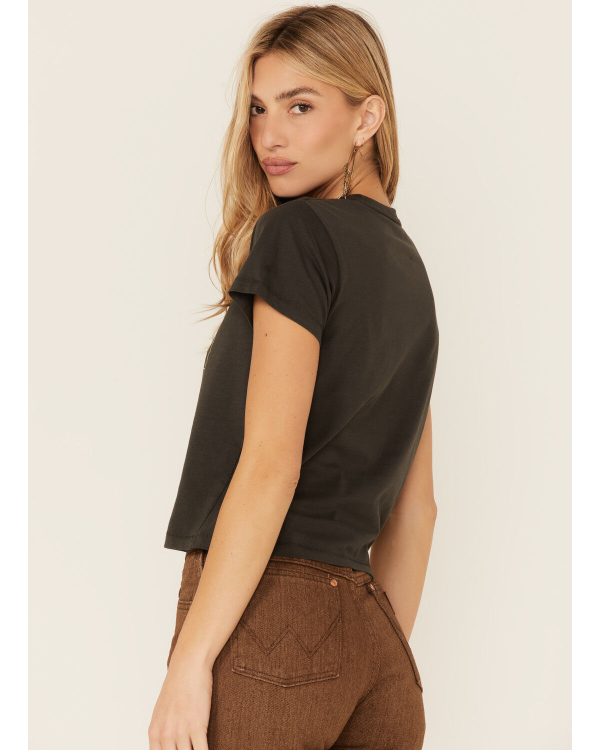 Image #4 - Blended Women's Western Graphic Tee, Charcoal, hi-res