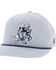 Image #1 - Hooey Men's Throwback Cowboy Logo Ball Cap, Grey, hi-res