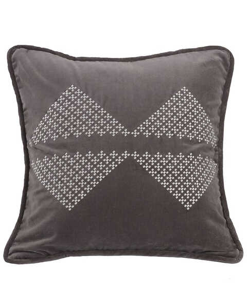 HiEnd Accents Embroidered Diamond Accent Pillow, Multi, hi-res