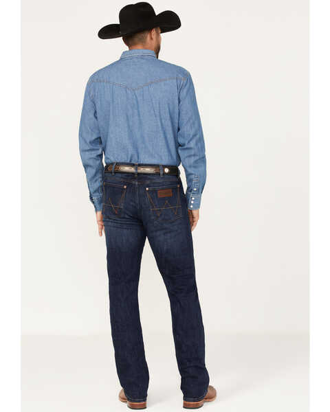 Image #4 - Wrangler Retro Men's Merriam Dark Wash Stretch Slim Bootcut Jeans - Big, Dark Wash, hi-res