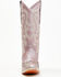 Image #4 - Corral Women's Metallic Embellished Overlay Western Boots - Snip Toe, Rose, hi-res