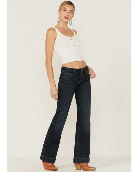 Wrangler Retro® Women's Samantha Mae Wide Leg Trouser Jeans , Blue, hi-res