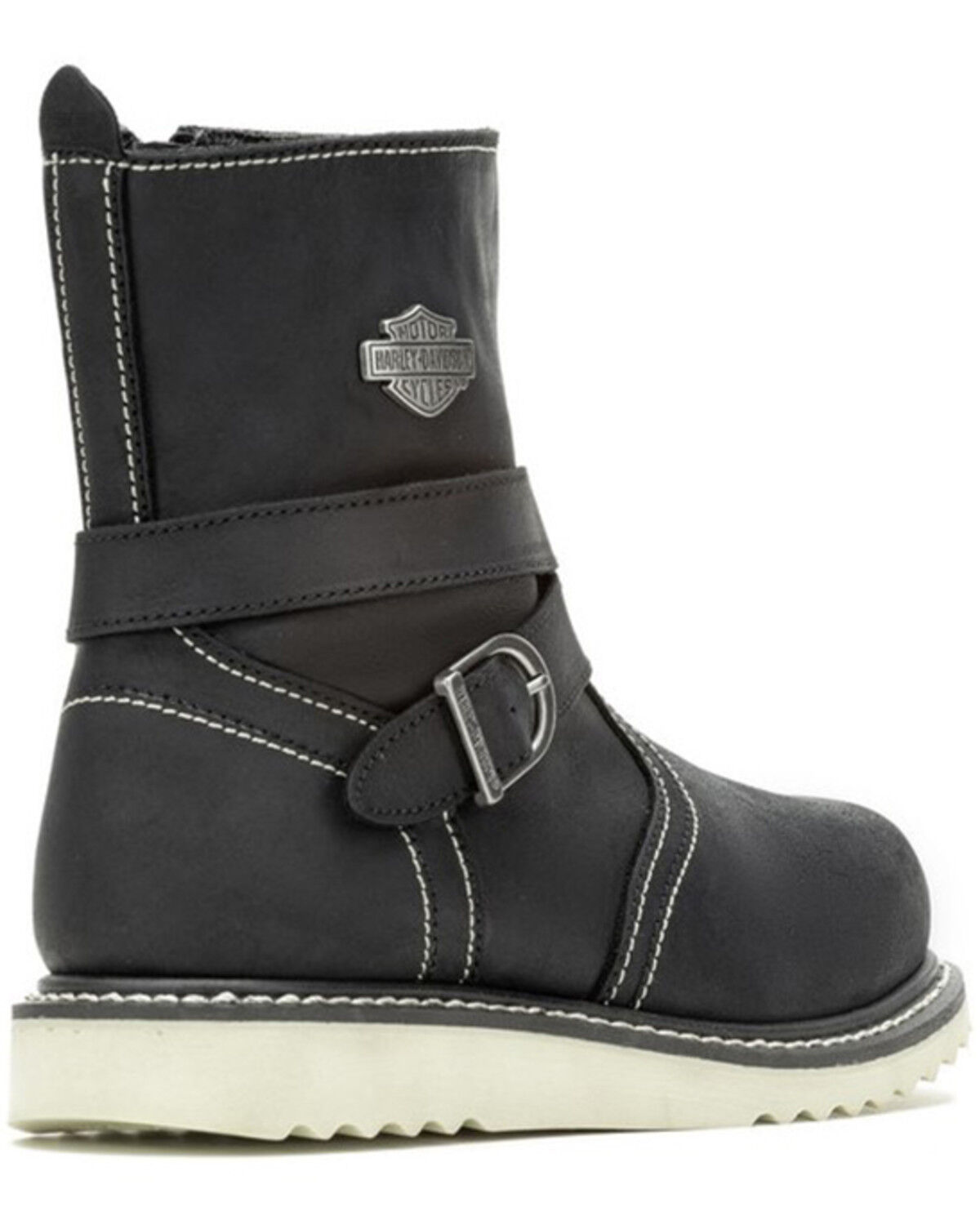 Image #3 - Harley Davidson Women's 7" Jaynes Engineer Boots - Round Toe, , hi-res
