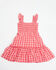 Image #3 - Yura Toddler Girls' Plaid Print Ruffle Sleeveless Dress, Red, hi-res