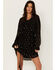 Image #2 - Idyllwind Women's Jolly Metallic Clip Dot Dress, Black, hi-res