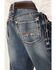 Image #3 - Ariat Boys' B4 Coltrane Durango Relaxed Bootcut Jeans, Indigo, hi-res