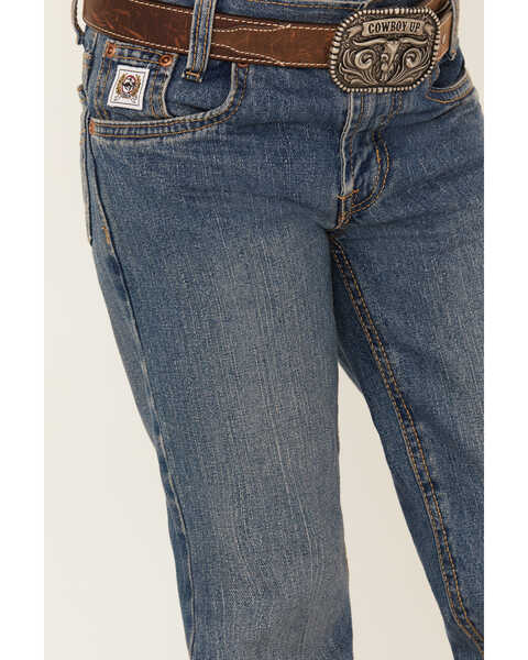 Image #2 - Cinch Boys' White Label Jeans - 8-18 Slim, Denim, hi-res