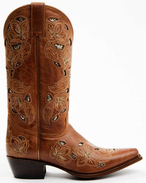 Image #2 - Shyanne Women's Cassia Sugar Mate Glitter Inlay Western Boots - Snip Toe , Brown, hi-res