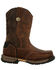 Georgia Boot Men's Athens 360 Waterproof Western Work Boots - Steel Toe, Brown, hi-res