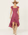 Image #1 - Shyanne Women's Flutter Sleeve Smocked High-Low Dress, , hi-res