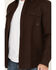 Image #3 - Brothers & Sons Men's Hamilton Solid Long Sleeve Button-Down Western Shirt Jacket, Dark Brown, hi-res