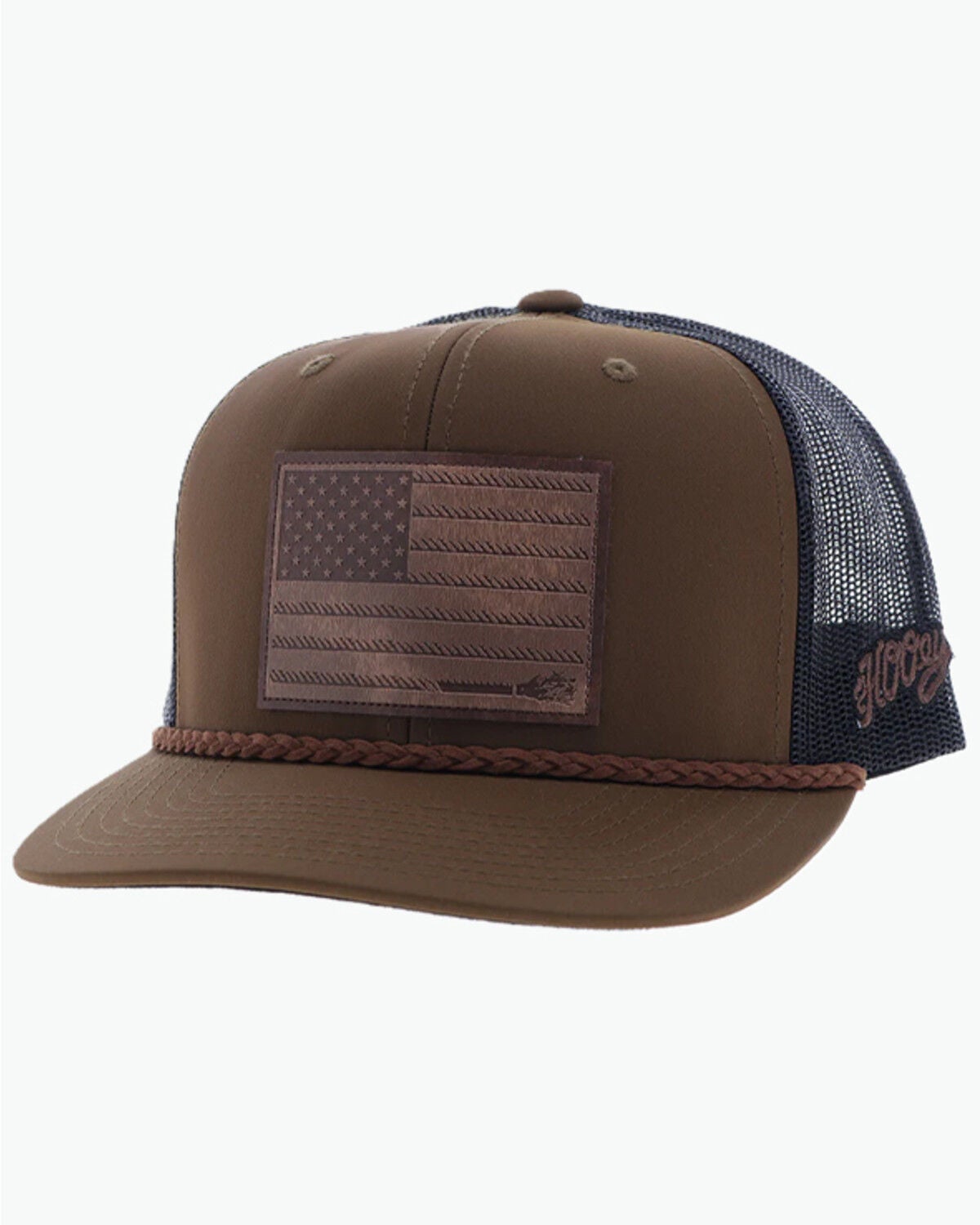 Image #1 - Hooey Boys' Liberty Roper Trucker Cap, Brown, hi-res