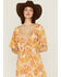 Z&L Women's Chiquitita Floral Print Short Sleeve Maxi Dress, Multi, hi-res