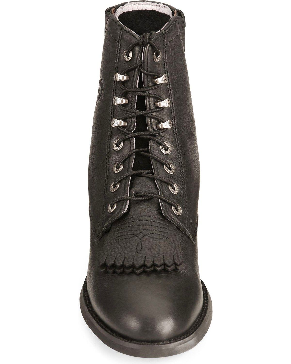 Image #4 - Ariat Women's 6" Lace-Up Heritage II Lacer Boots - Soft Toe, Black, hi-res