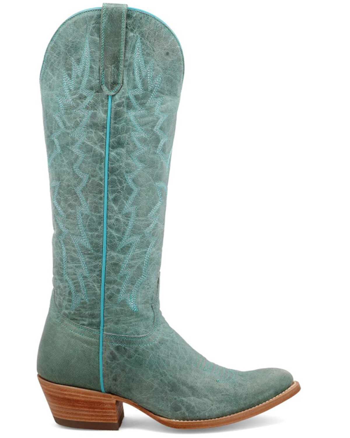 Image #2 - Black Star Women's Sierra Tall Western Boots - Round Toe, Blue, hi-res