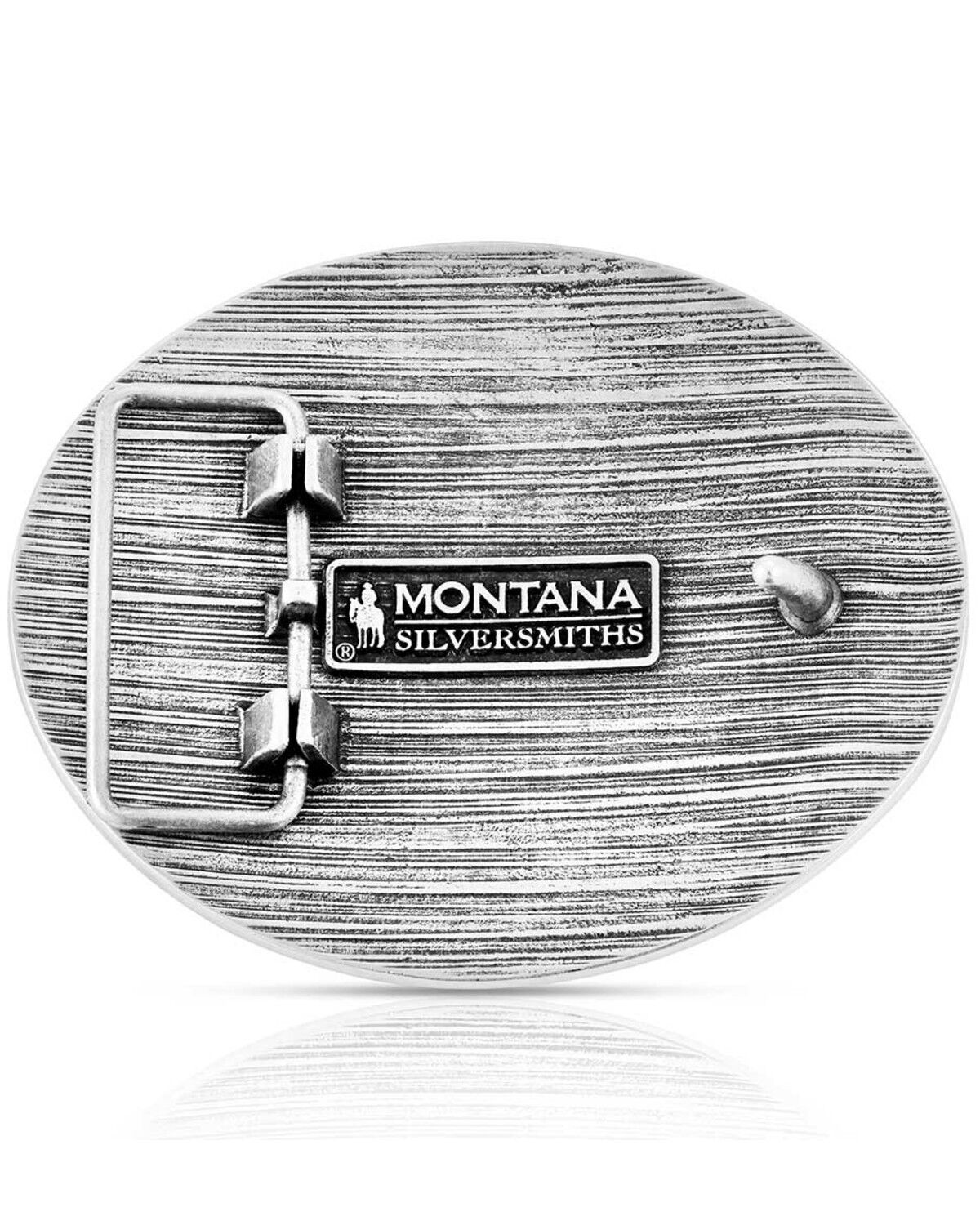 Image #2 - Montana Silversmiths Two-Toned Buffalo Skull Belt Buckle, Silver, hi-res