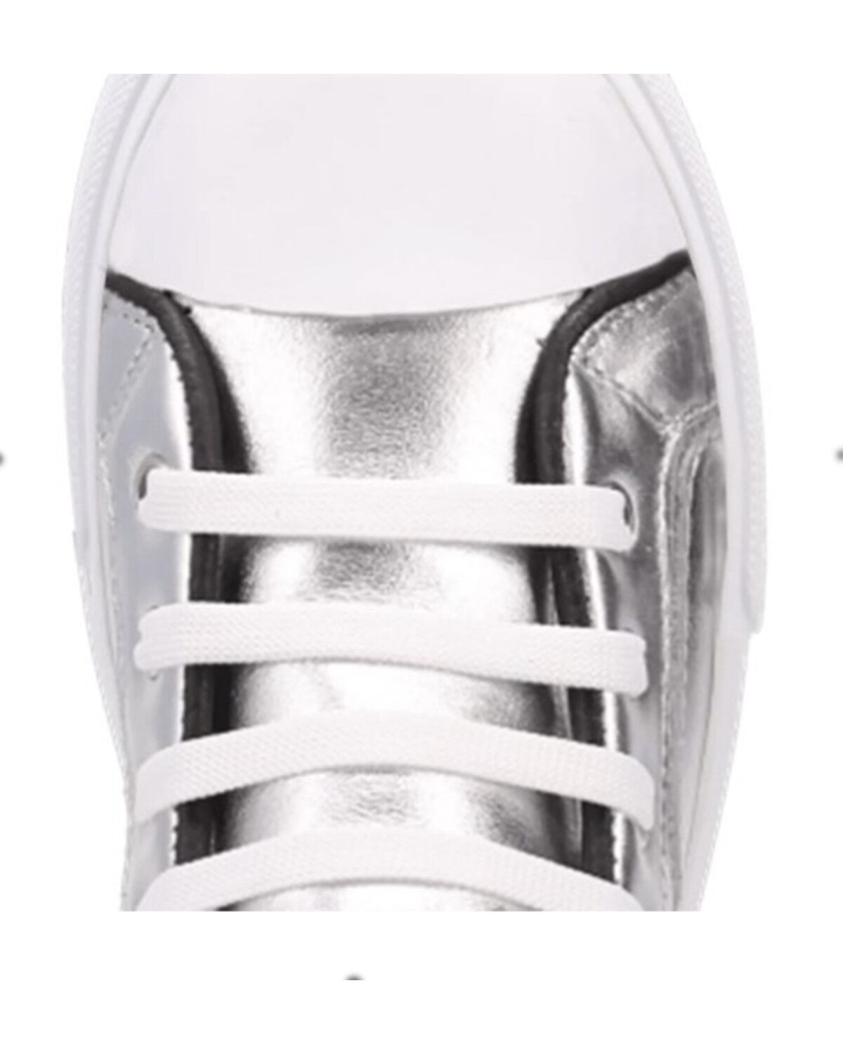 Image #6 - Dingo Women's Knarly Metallic High Top Sneaker, Silver, hi-res