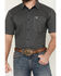 Image #3 - Cowboy Hardware Men's Geo Floral Print Short Sleeve Button-Down Western Shirt, Black, hi-res
