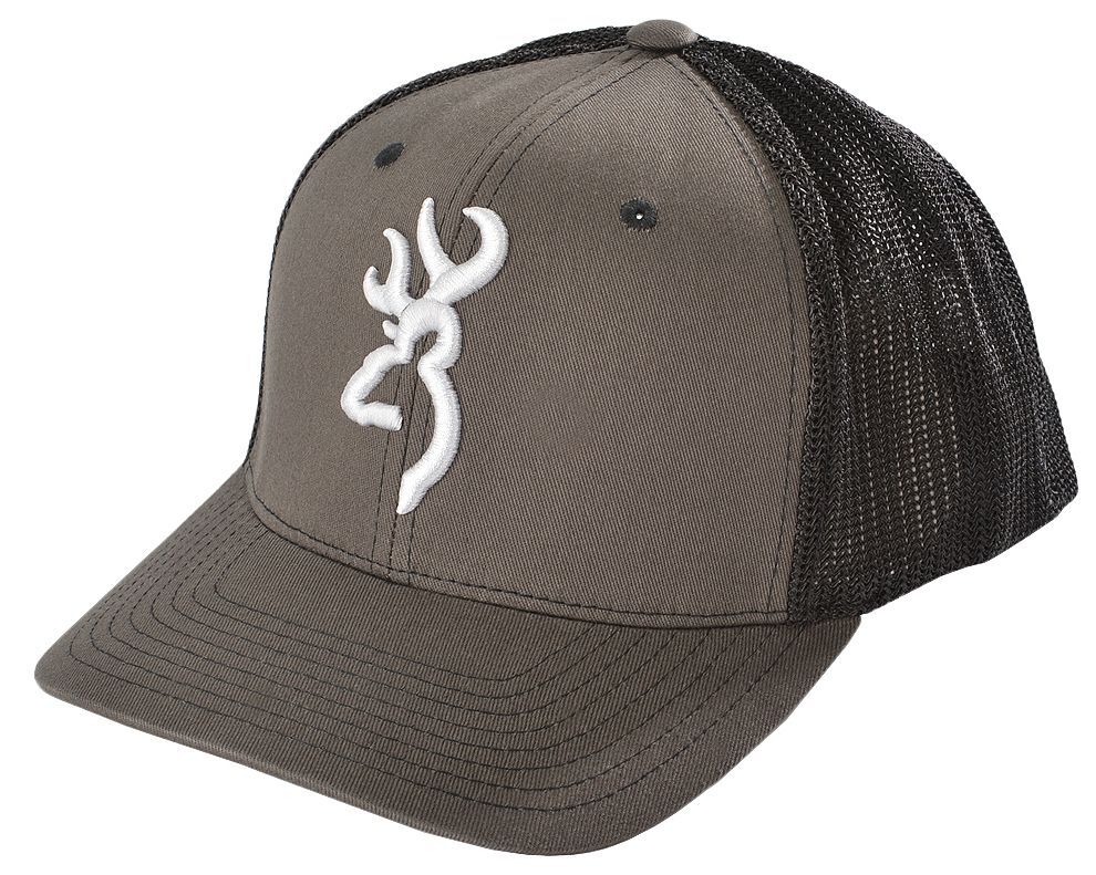 Browning Men's Buckmark Ball Cap, Charcoal Grey, hi-res