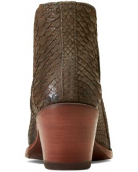 Image #3 - Ariat Women's Exotic Python Dixon Western Booties - Snip Toe, Brown, hi-res