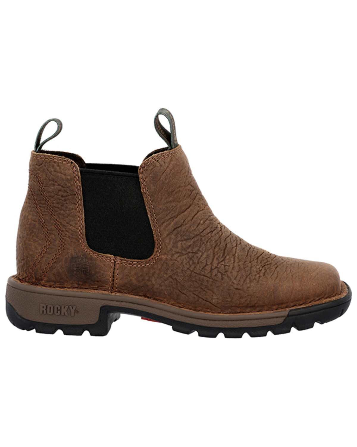 Image #2 - Rocky Little Boys' Legacy 32 Western Boots - Broad Square Toe, Brown, hi-res