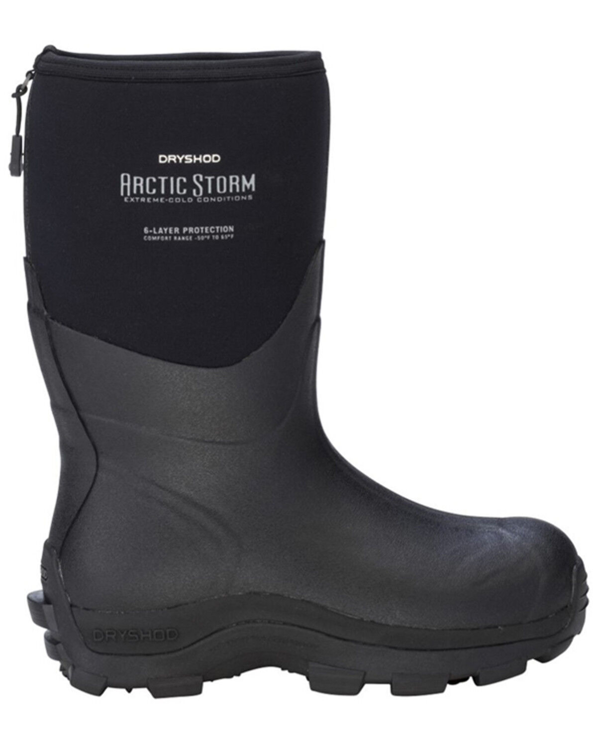 Image #2 - Dryshod Men's Arctic Storm Mid Winter Boots - Round Toe, Black, hi-res