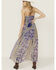 Image #4 - Miss Me Women's Floral Print Maxi Dress, Blue, hi-res