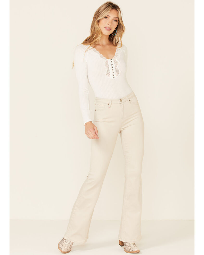 Idyllwind Women's Sanded High Risin' Bootcut Jeans, Ivory, hi-res