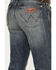 Image #4 - Wrangler Retro Men's Dark Knight Medium Wash Stretch Slim Straight Jeans, Medium Wash, hi-res