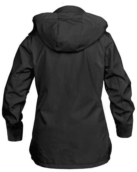 Image #2 - STS Ranchwear Women's Barrier Softshell Hooded Jacket, Black, hi-res