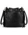 Image #2 - Wrangler Women's Daenerys Winter Southwestern Drawstring Crossbody Bag, Black, hi-res
