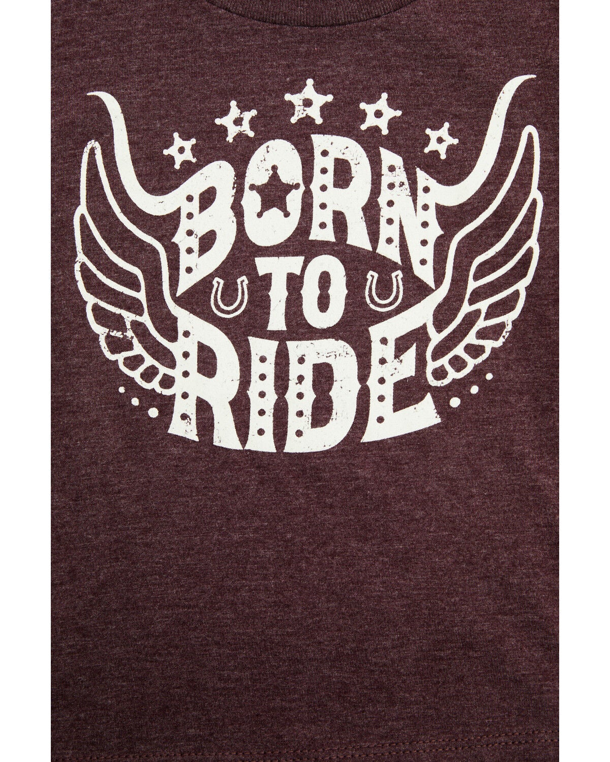Cody James Toddler Boys' Born To Ride Short Sleeve Graphic Tee, Burgundy