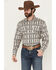 Image #1 - Rodeo Clothing Men's Southwestern Print Long Sleeve Snap Western Shirt, Tan, hi-res