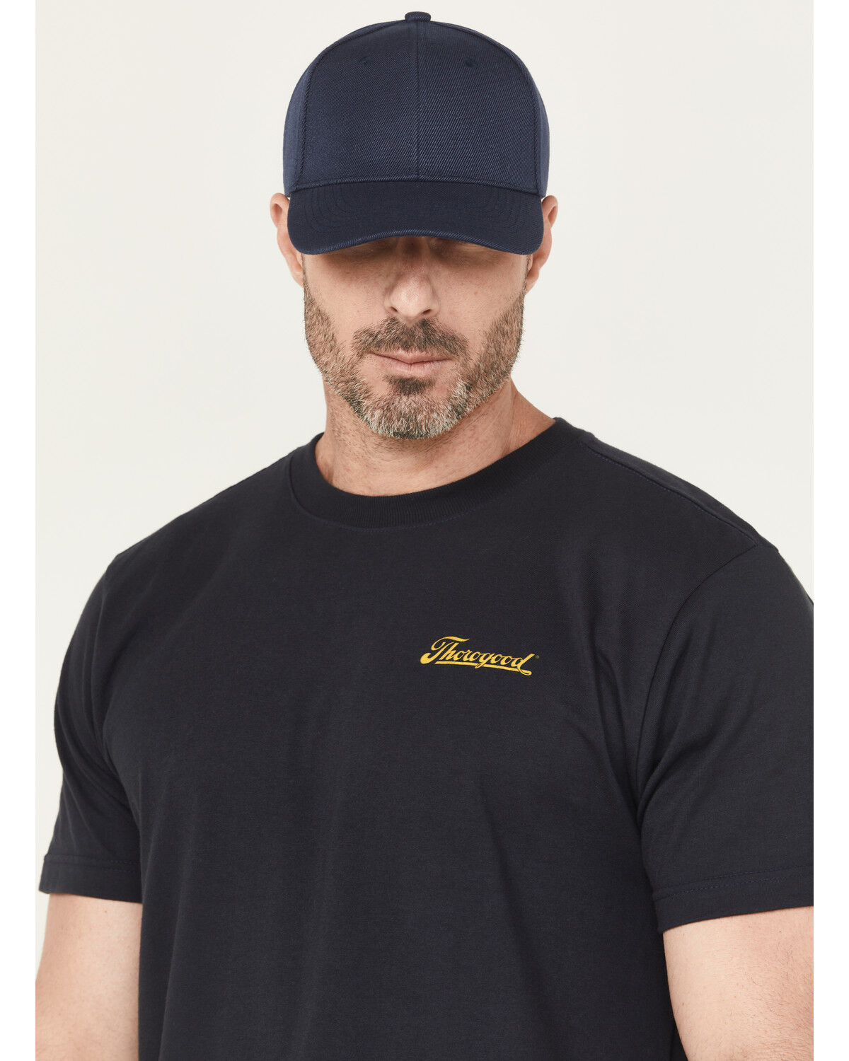 Image #3 - Thorogood Men's Logo Short Sleeve Graphic Work T-Shirt, Dark Blue, hi-res
