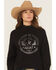 Image #1 - Ariat Women's Essential Logo Graphic Hoodie, Black, hi-res