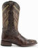 Ferrini Men's Jeese Brown Alligator Print Western Boots - Broad Square Toe, Brown, hi-res