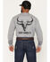Image #4 - Cody James Men's FR Horns Long Sleeve Graphic Work T-Shirt, Charcoal, hi-res
