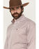Image #2 - Cinch Men's Striped Print Tencel Long Sleeve Button-Down Western Shirt, Pink, hi-res