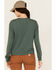Image #4 - Carhartt Women's Tencel™ Fiber Series Logo Loose Fit Long Sleeve Work Tee, Forest Green, hi-res