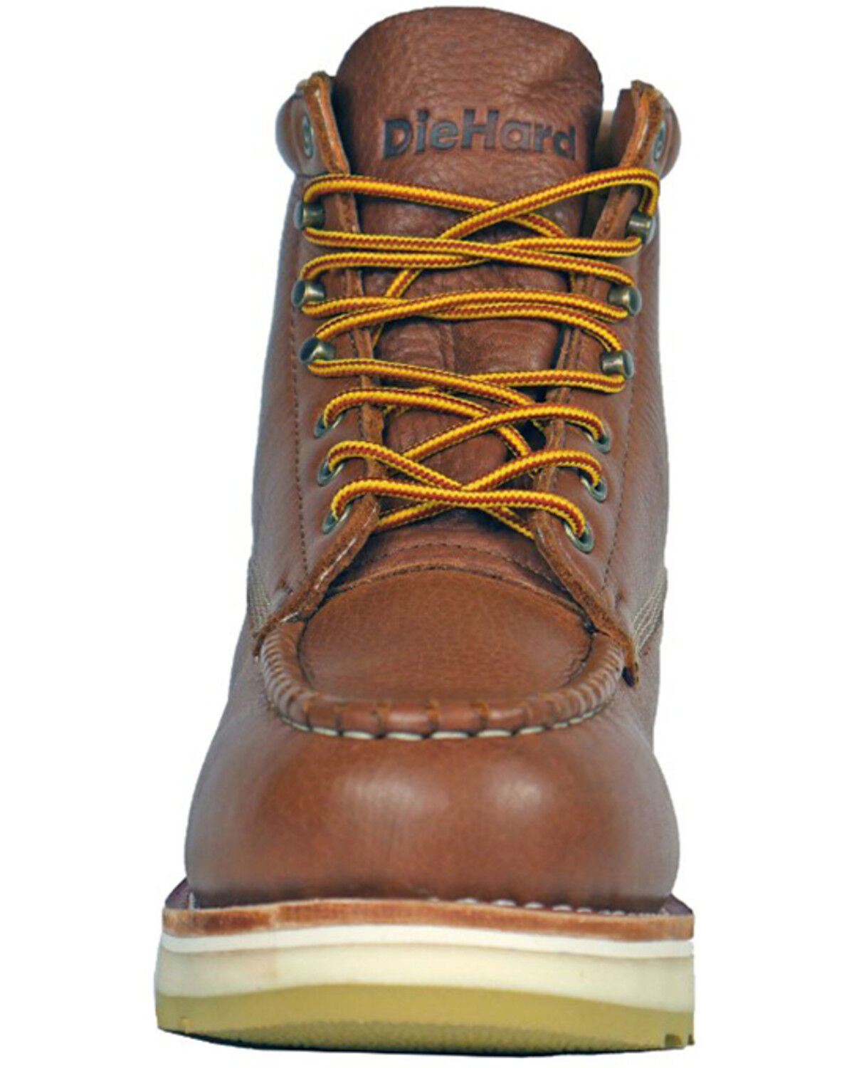 Image #4 - Die Hard Men's Malibu 6" Lace-Up Wedge Work Boots - Composite Toe, Rust Copper, hi-res